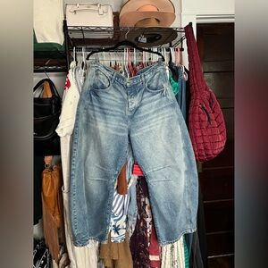 We the free good luck mid rise barrel jeans Size : 31